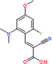 (E)-2-Cyano-3-(2-(dimethylamino)-6-fluoro-4-methoxyphenyl)acrylic acid